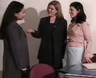 three women introducing themselves