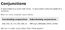 List of conjunctions